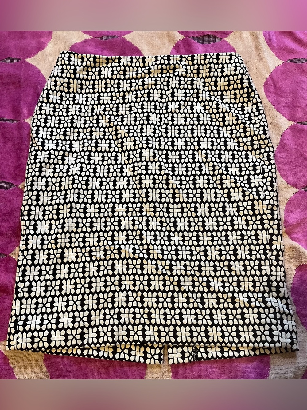 Like New Banana Republic Petite Jacquard Pencil Skirt